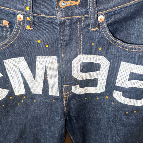 NWOT🔥🔥CM95 Skinny Coupe Moulante & Denim BLING JEANS!!  Perfect Condition! - Picture 16 of 16